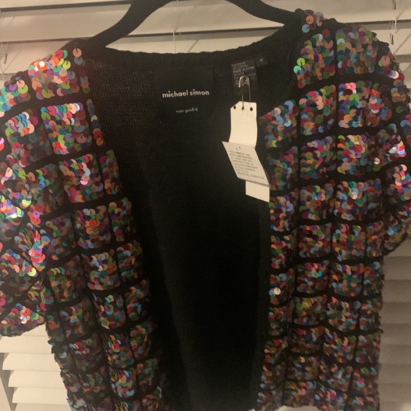 Micheal Simon Rare Sequined Sweater - Picture 4 of 7